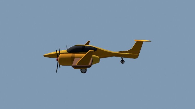 A twin-engine plane in testing, July
